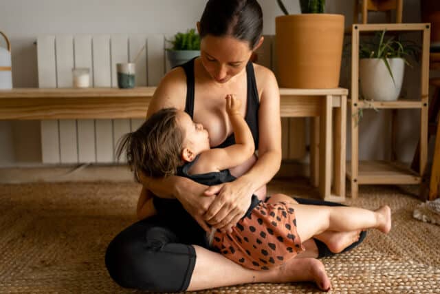 Breastfeeding a toddler